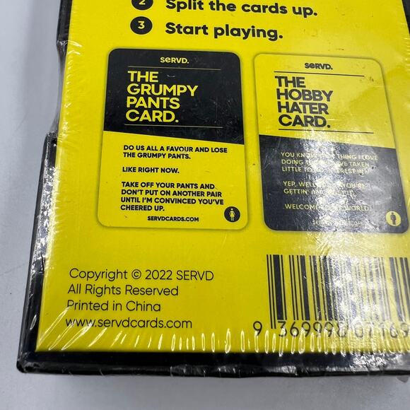 SERVD His & Hers Hilarious Real Life Scenario Card Game Couples 18+ NEW SEALED - Picture 4 of 8